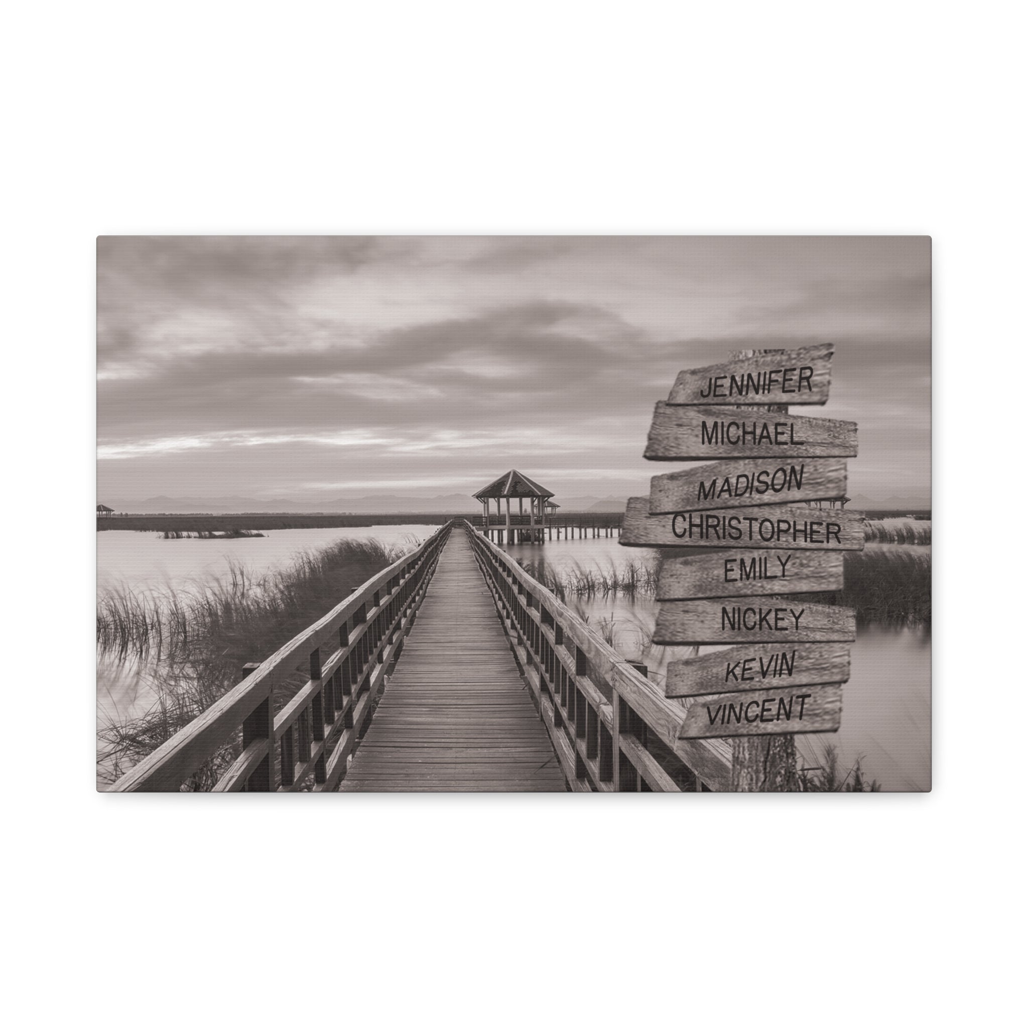 Coastal Outer Banks - Multi-Names Premium Custom Canvas Wall Art