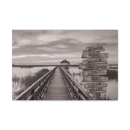 Coastal Outer Banks - Multi-Names Premium Custom Canvas Wall Art