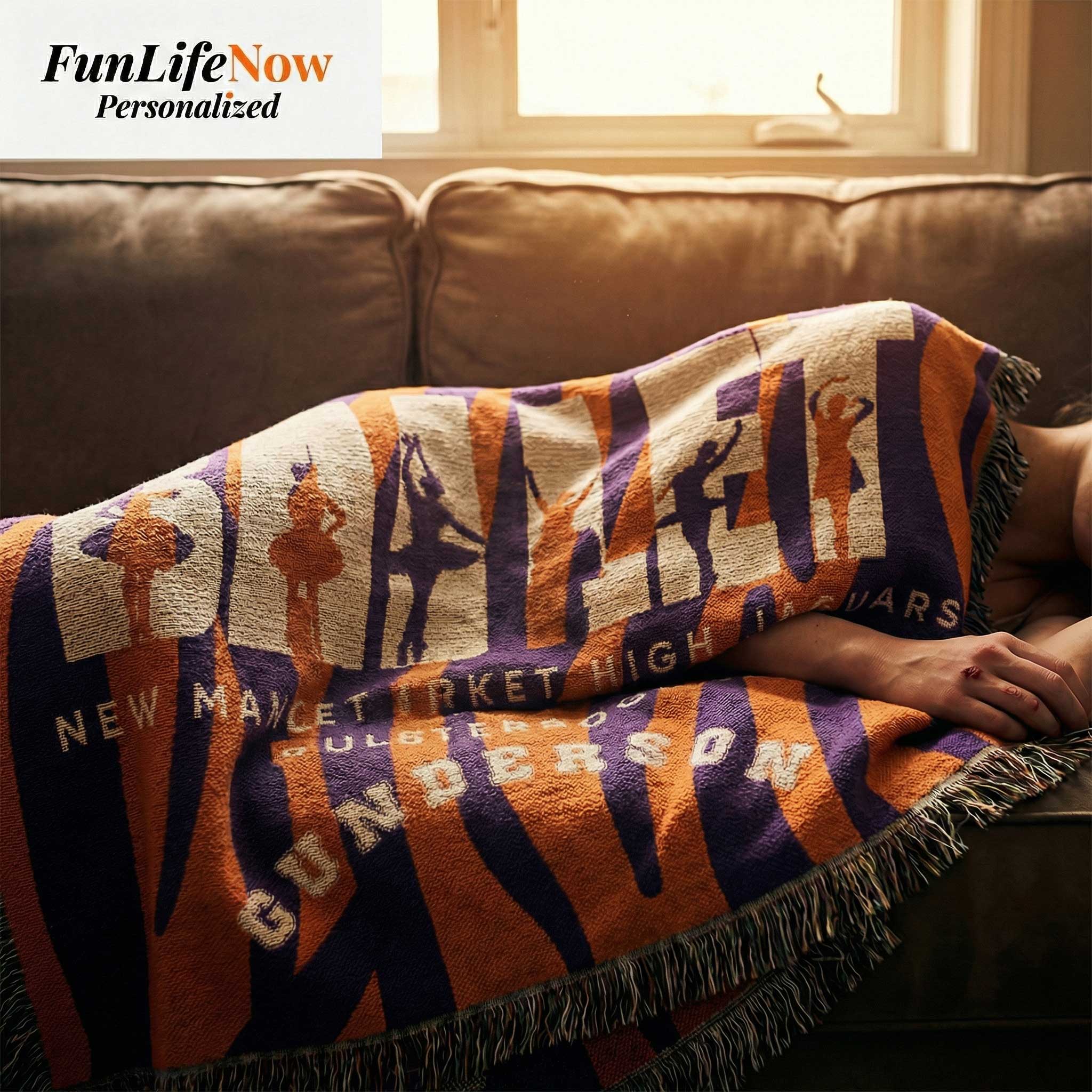 Ballet Personalized Blanket – Custom Ballerina Name Throw, Dance Recital Gift for Girls