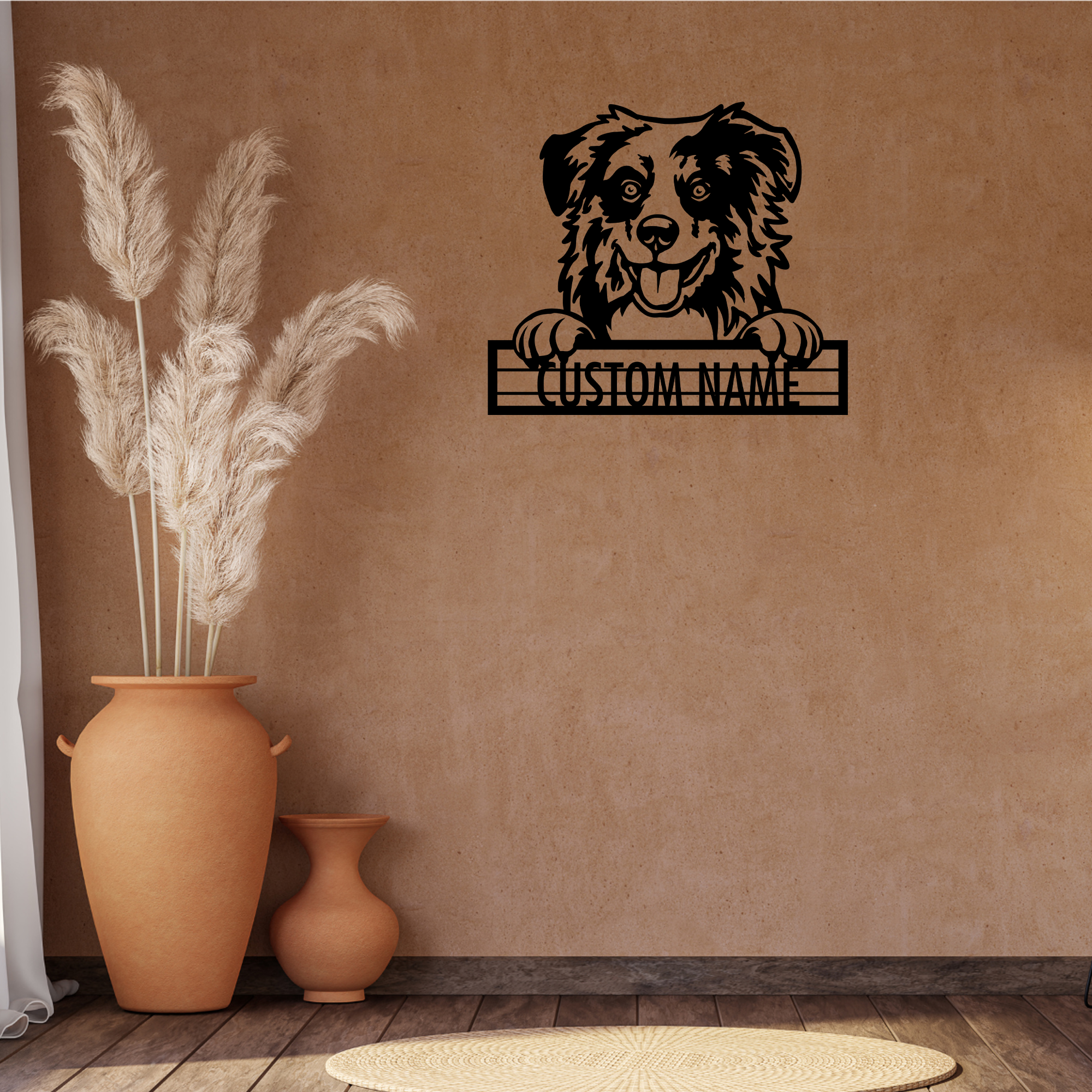 Australian Shepherd - Dog Customized Metal Wall Art Decor