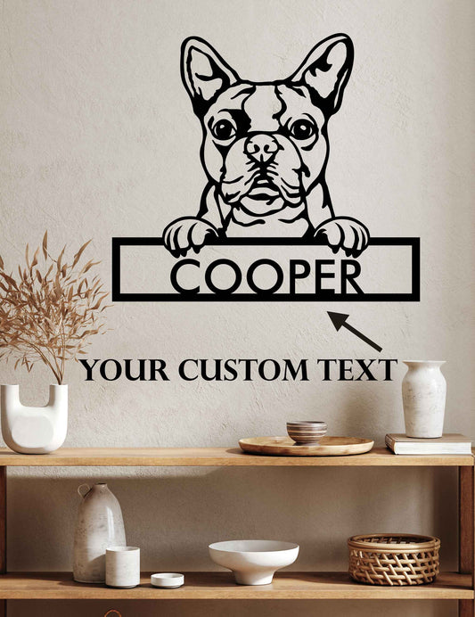 Boston Terrier - Dog Personalized Metal Wall Art Decor