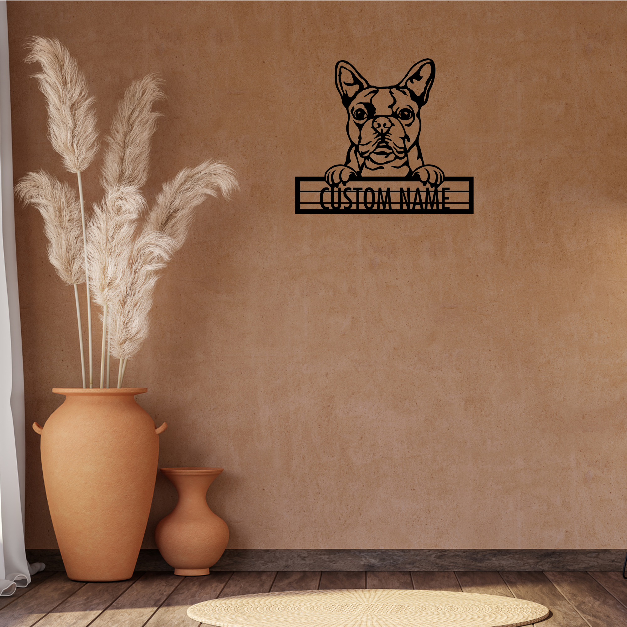 Boston Terrier - Dog Customized Metal Wall Art Decor