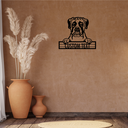 Boxer - Dog Personalized Metal Wall Art Decor