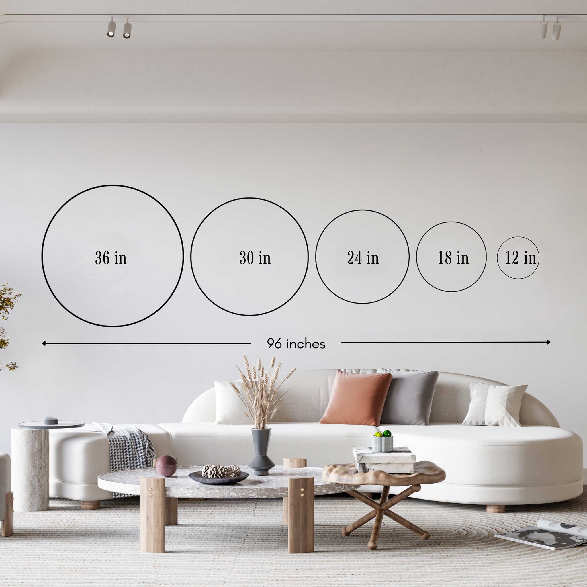 Crescent Moon Custom Monogram Metal Wall Art