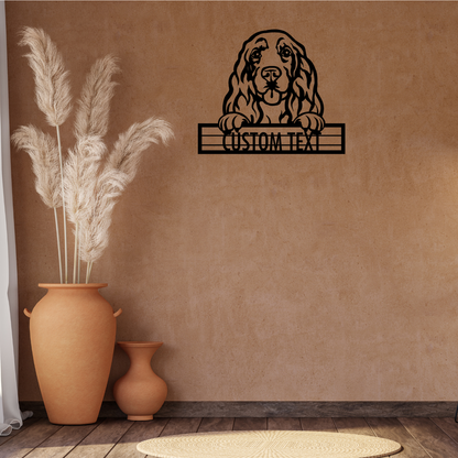 Cocker Spaniel - Dog Personalized Metal Wall Art Decor