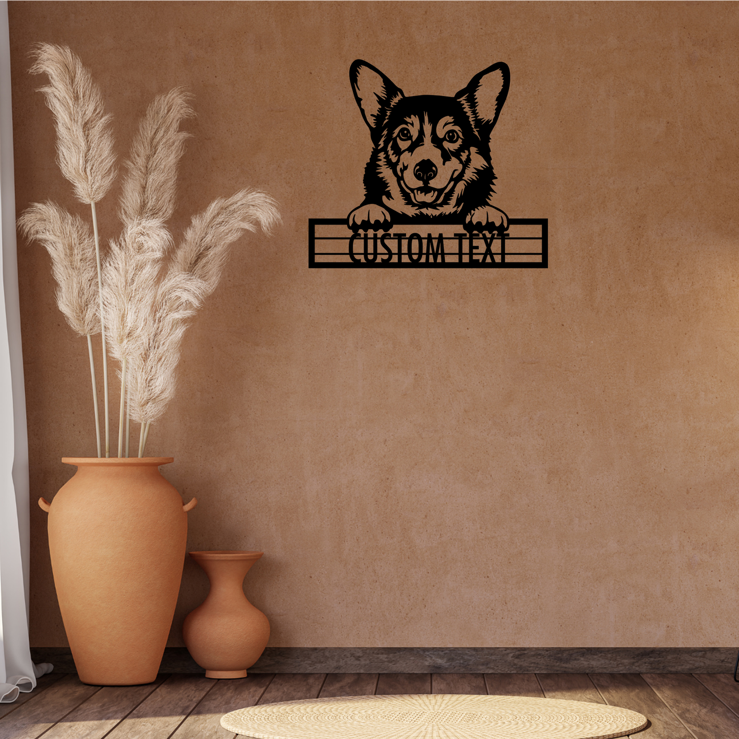 Corgi - Dog Personalized Metal Wall Art Decor