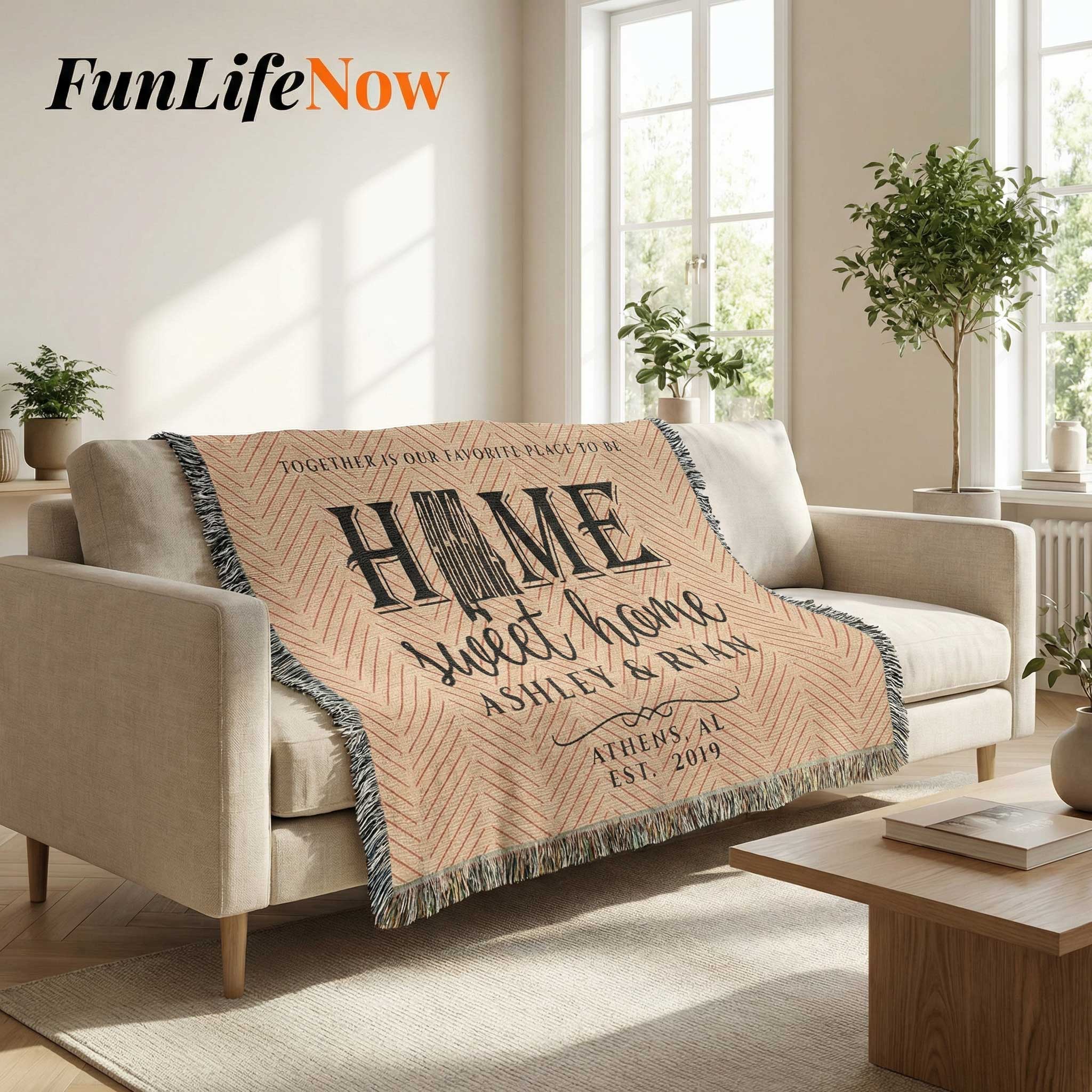 Alabama Personalized State Blanket – Custom Yellowhammer State Home Throw Gift