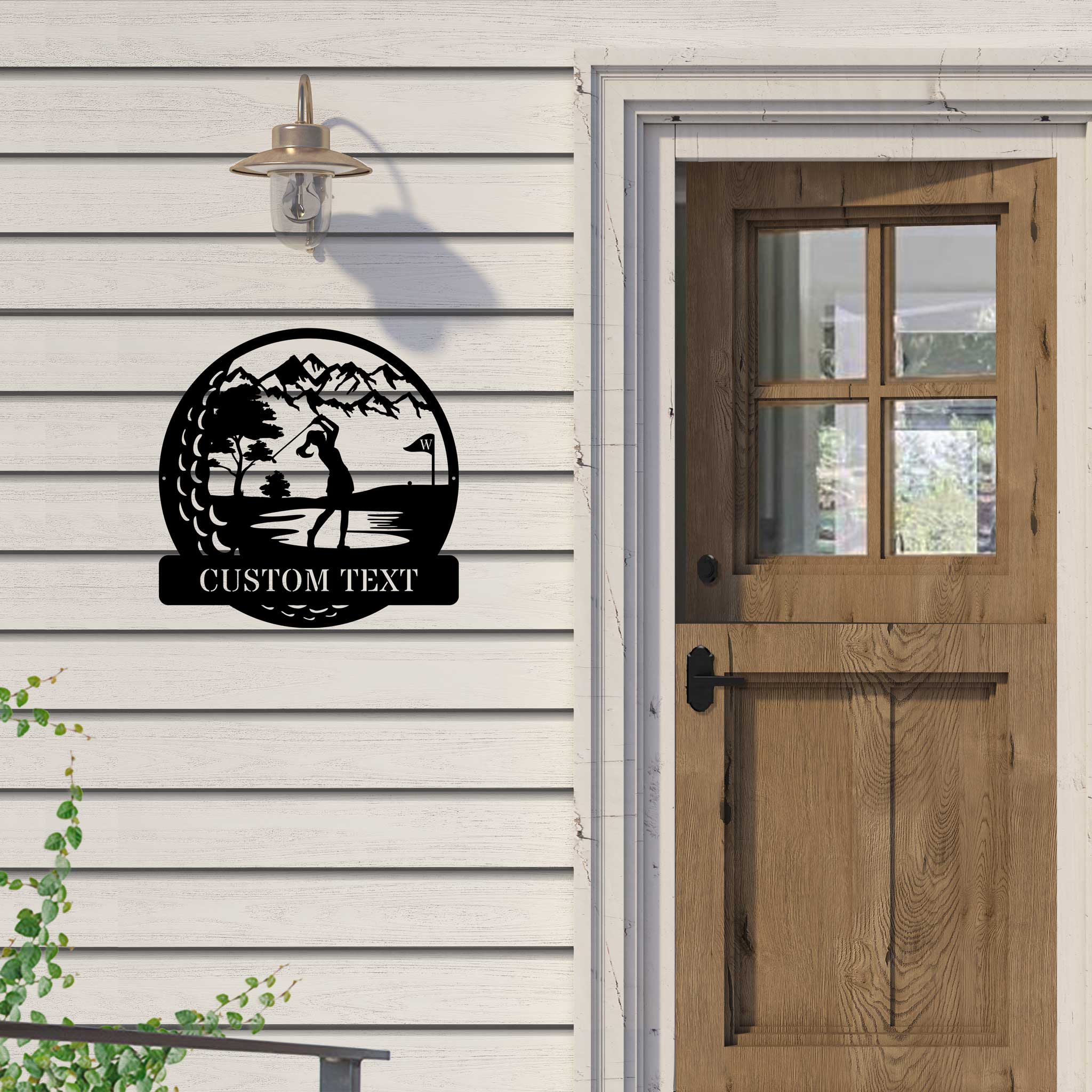Personalized Metal Golf Sign – Custom Female Golfer Wall Art & Outdoor Décor