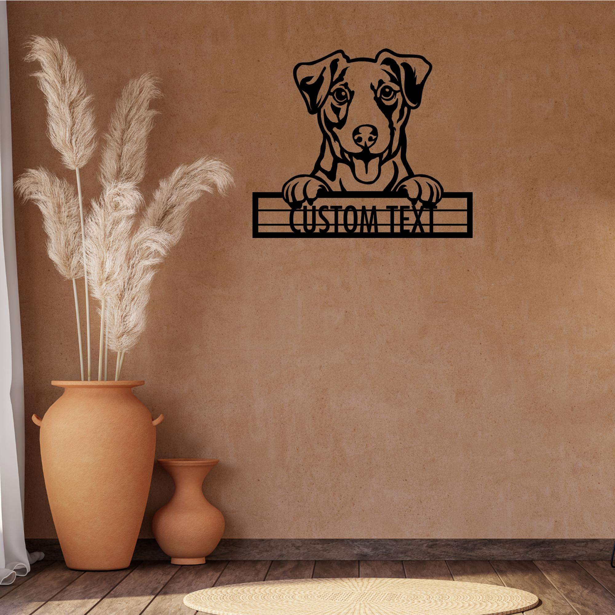 Jack Russell Terrier  - Dog Customized Metal Wall Art Decor