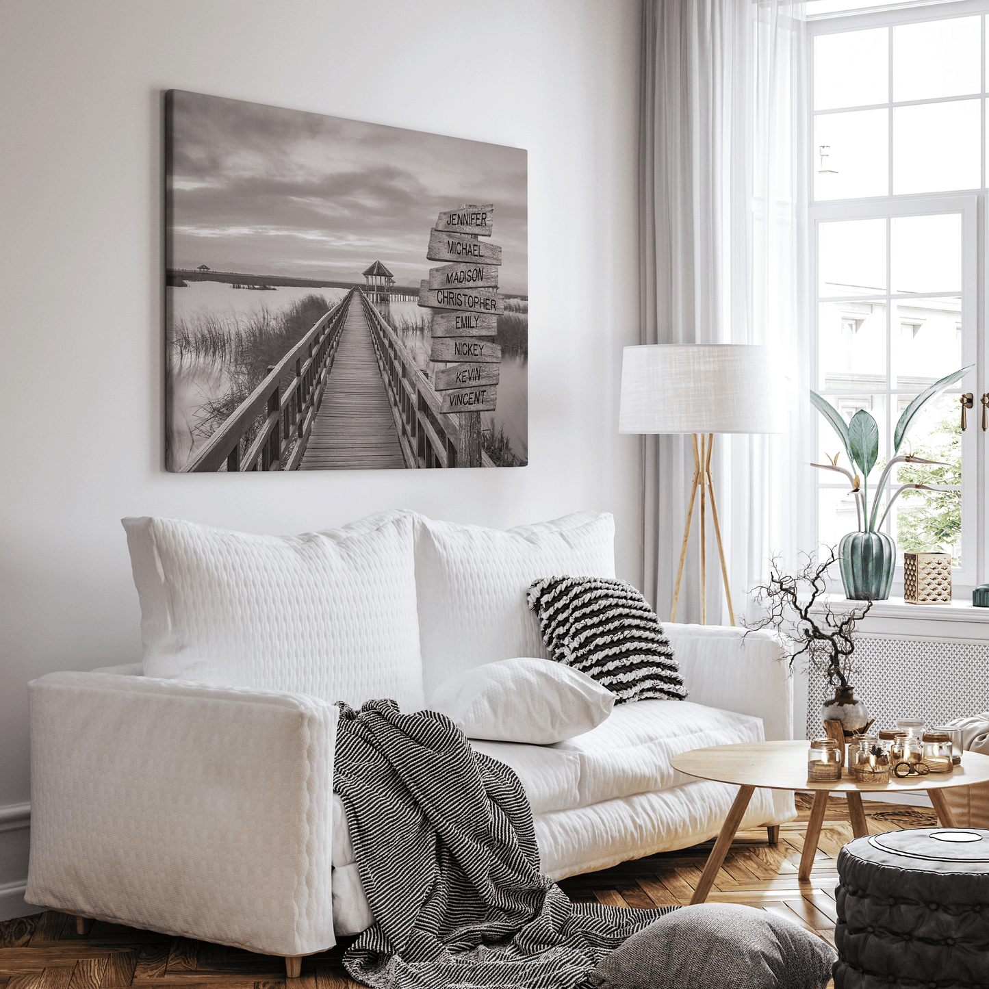 Coastal Outer Banks - Multi-Names Premium Custom Canvas Wall Art