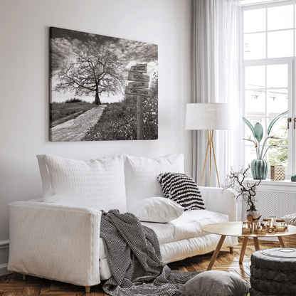 Tree Hill Pathway - Multi-Names Premium Custom Canvas Wall Art