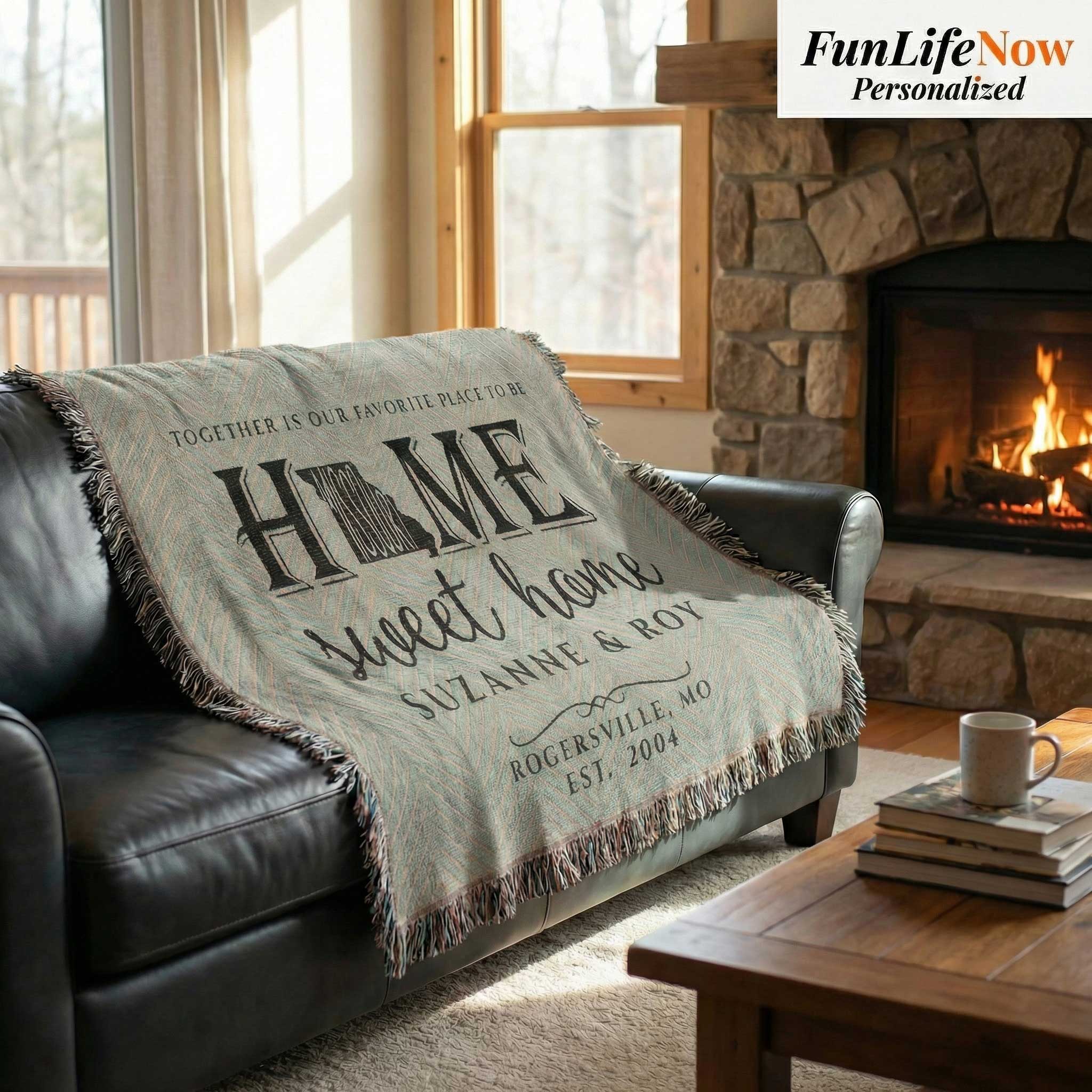 Missouri Personalized State Blanket – Custom Show-Me State Home Throw Gift