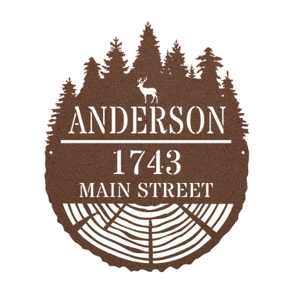 Personalized_Forest_Stump_Metal_Address__Copper_Transparent_Mockup.png