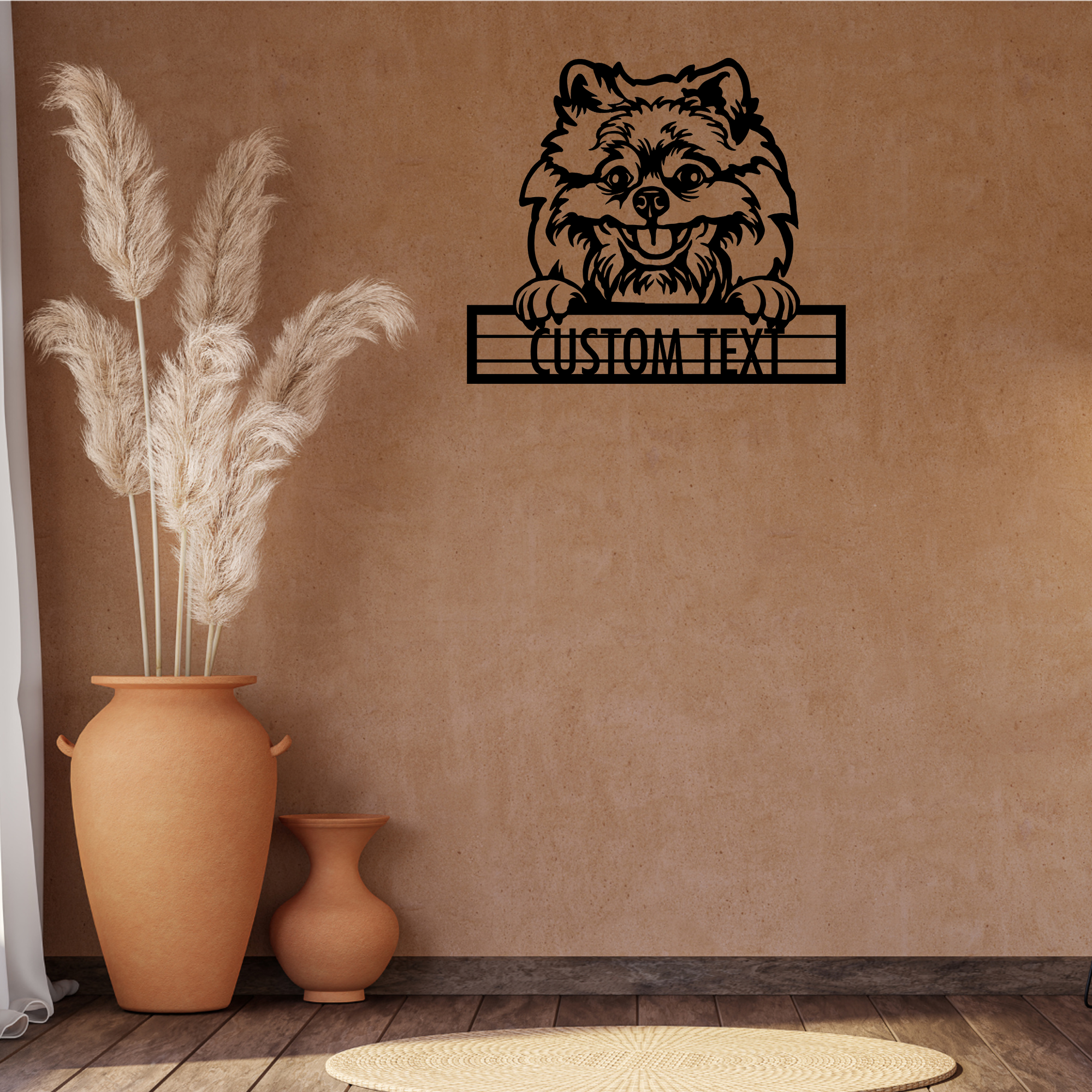 Pomeranian - Dog Customized Metal Wall Art Decor