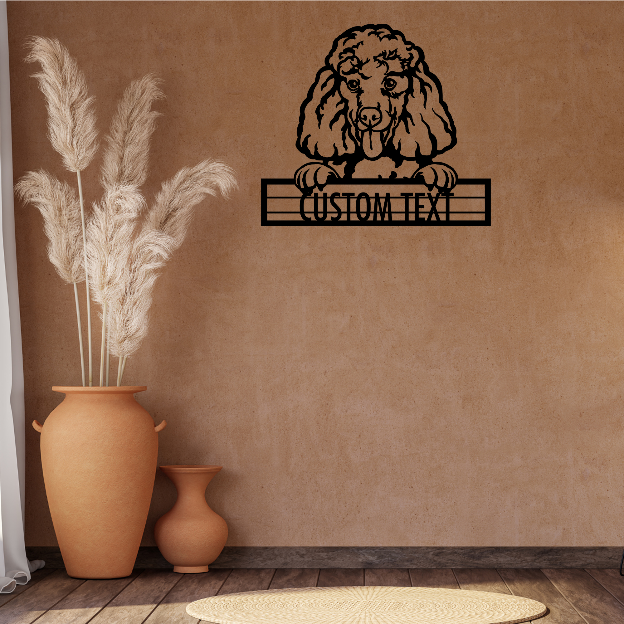 Poodle - Dog Customized Metal Wall Art Decor