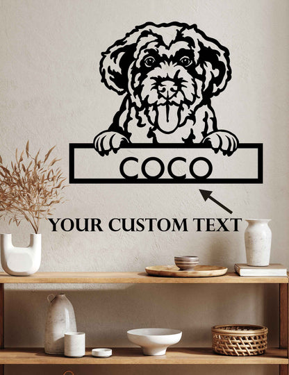 Portuguese Water - Dog Personalized Metal Wall Art Decor