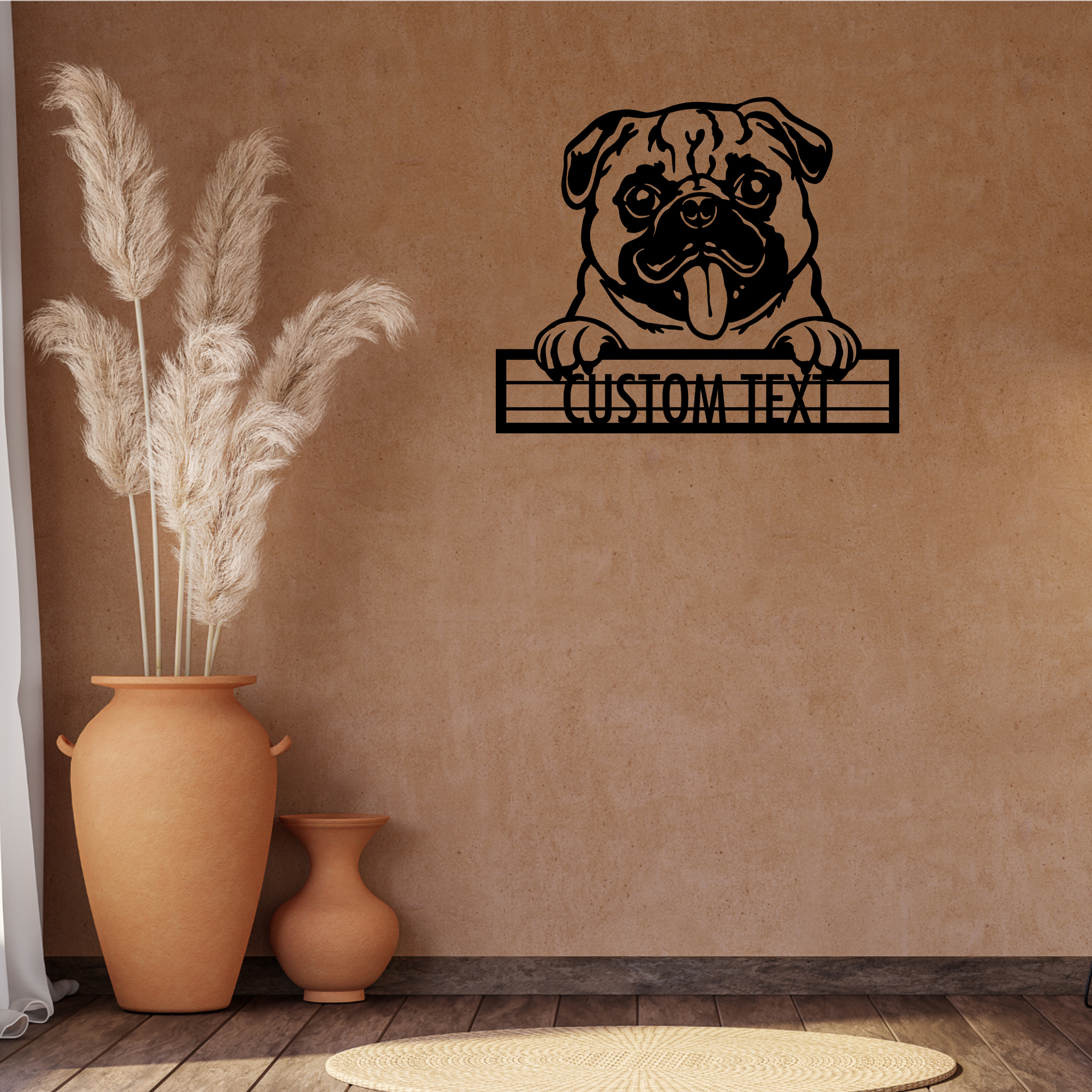 Pug - Dog Customized Metal Wall Art Decor