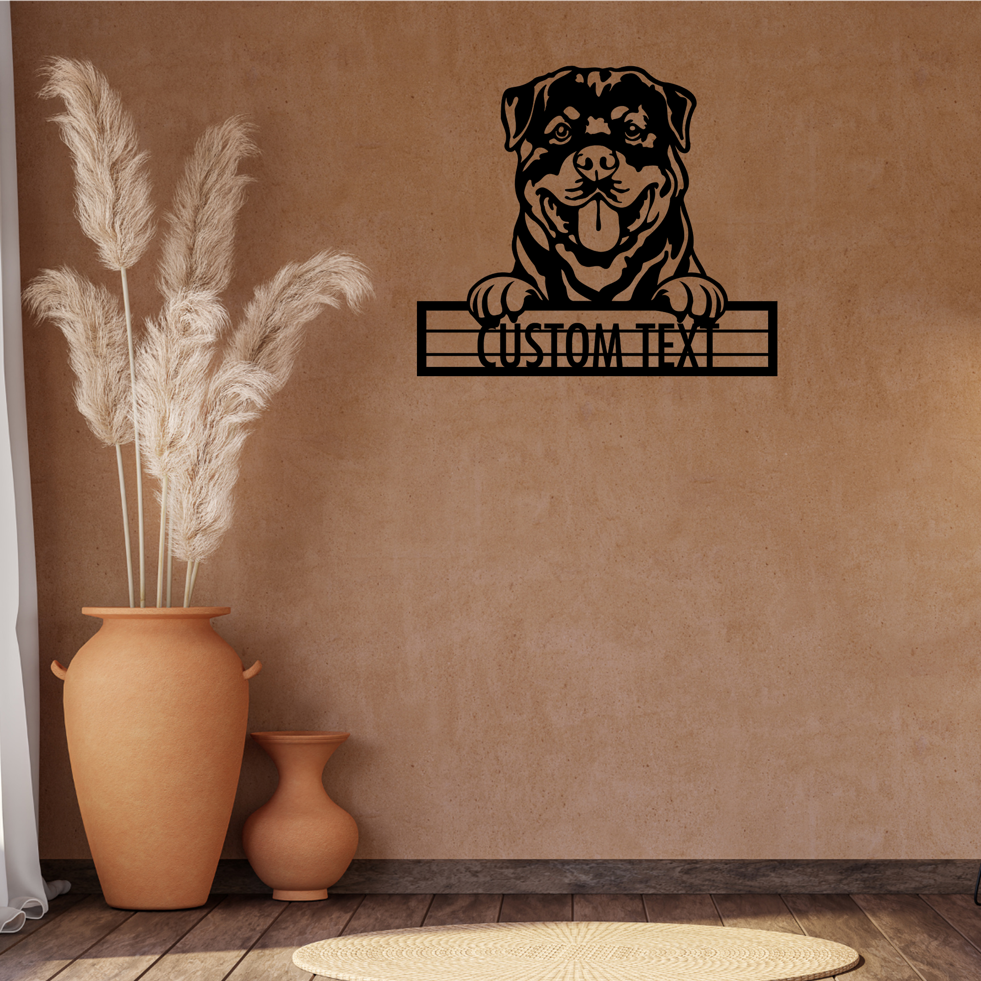 Rottweiler - Dog Customized Metal Wall Art Decor
