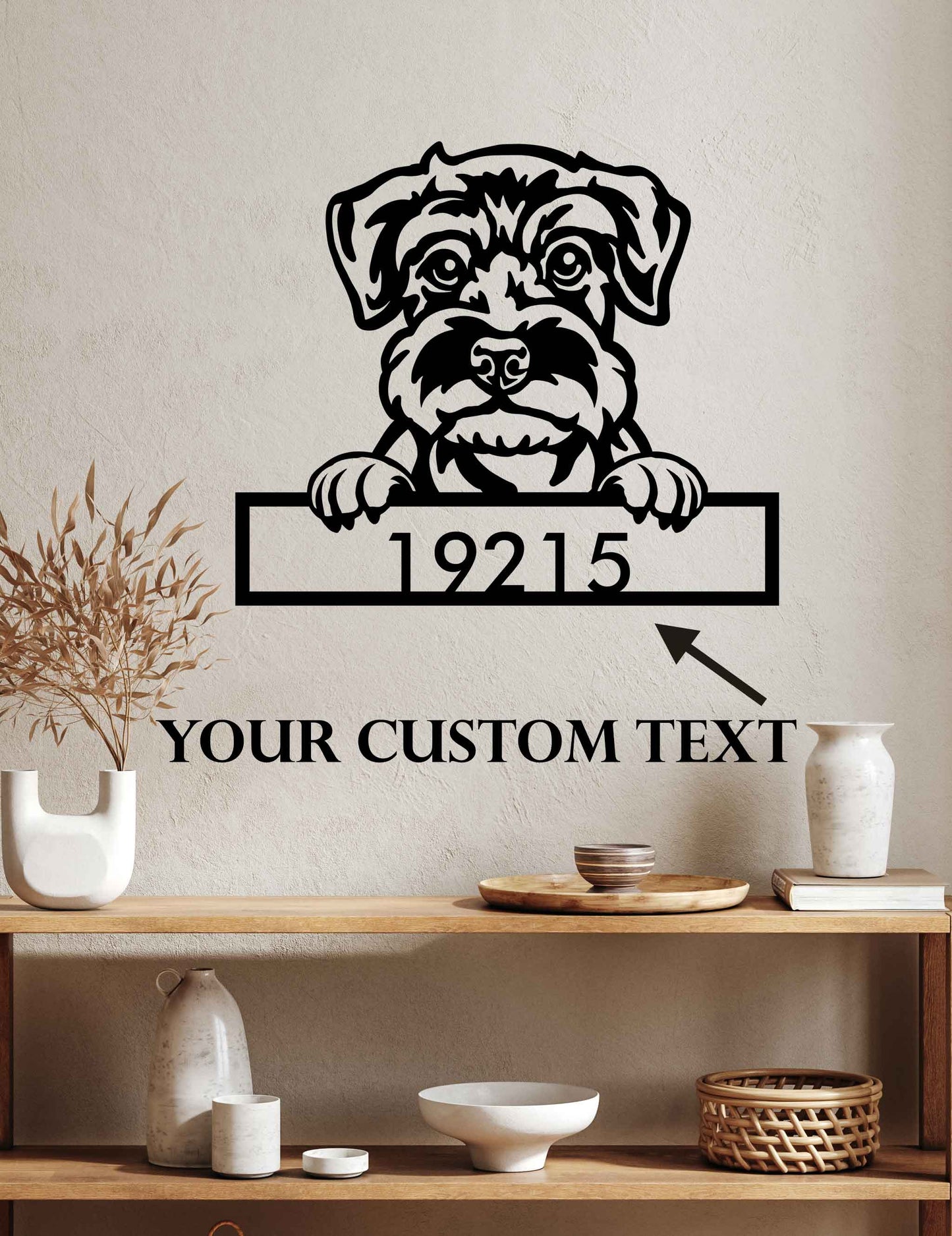 Schnauzer - Dog Personalized Metal Wall Art Decor