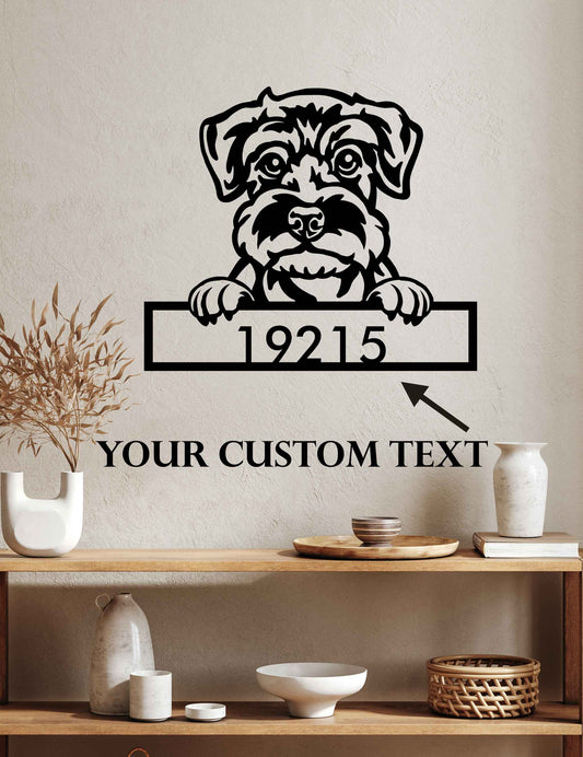 Schnauzer - Dog Personalized Metal Wall Art Decor