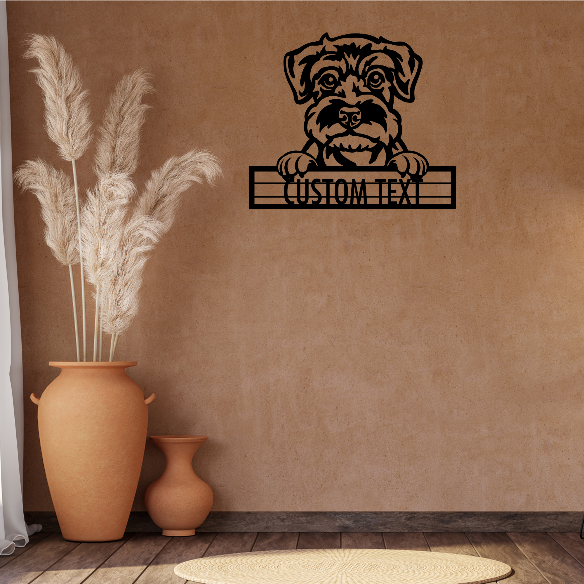 Schnauzer - Dog Customized Metal Wall Art Decor