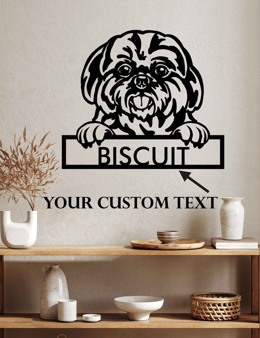 Shih Tzu - Dog Personalized Metal Wall Art Decor