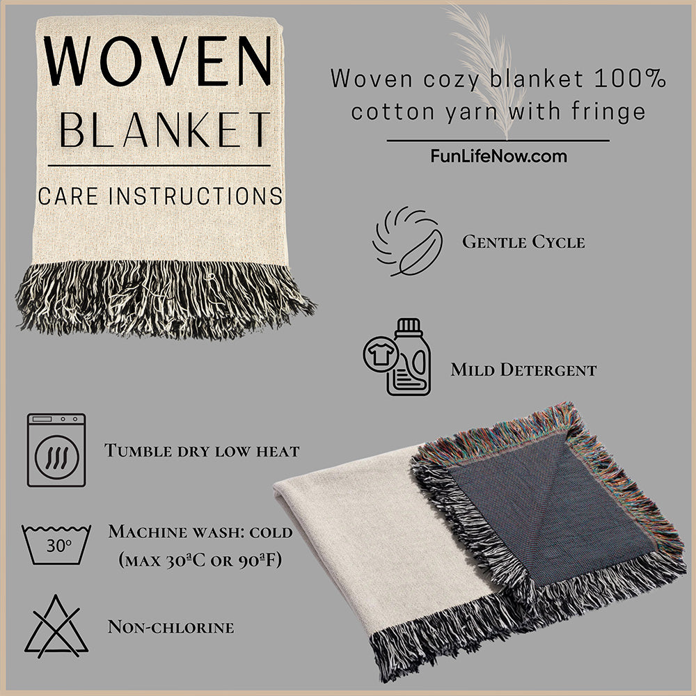 Personalized Indiana Woven Blanket – Custom Home State Throw with Name & Location