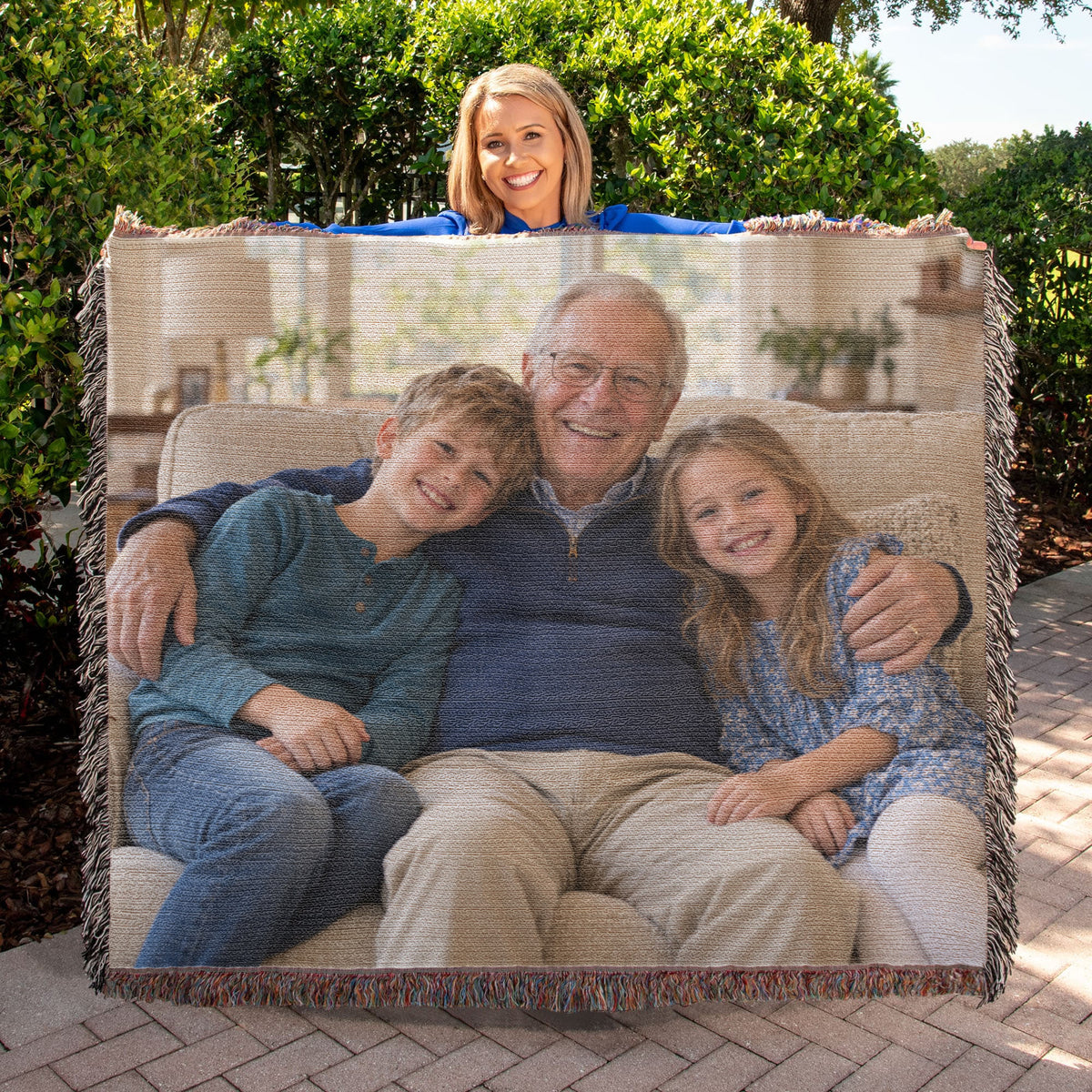 Custom Woven Photo Blanket Horizontal – Your Memories, Woven to Last