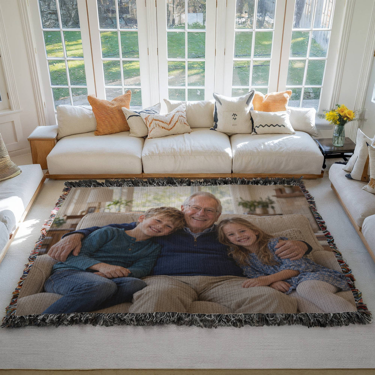 Custom Woven Photo Blanket Horizontal – Your Memories, Woven to Last