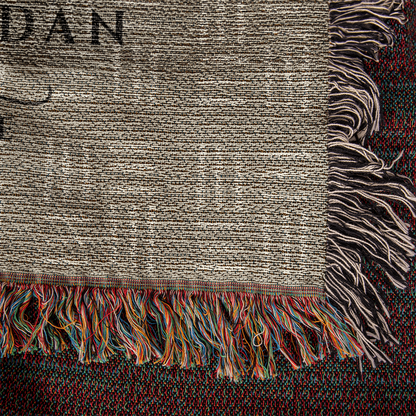Personalized Connecticut Woven Blanket – Custom Home State Throw with Name & Location