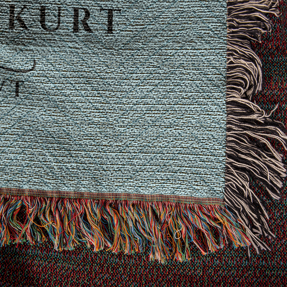 Personalized Vermont State Woven Blanket – Custom Gift for Couples