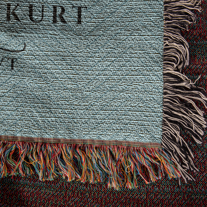 Personalized Vermont State Woven Blanket – Custom Gift for Couples