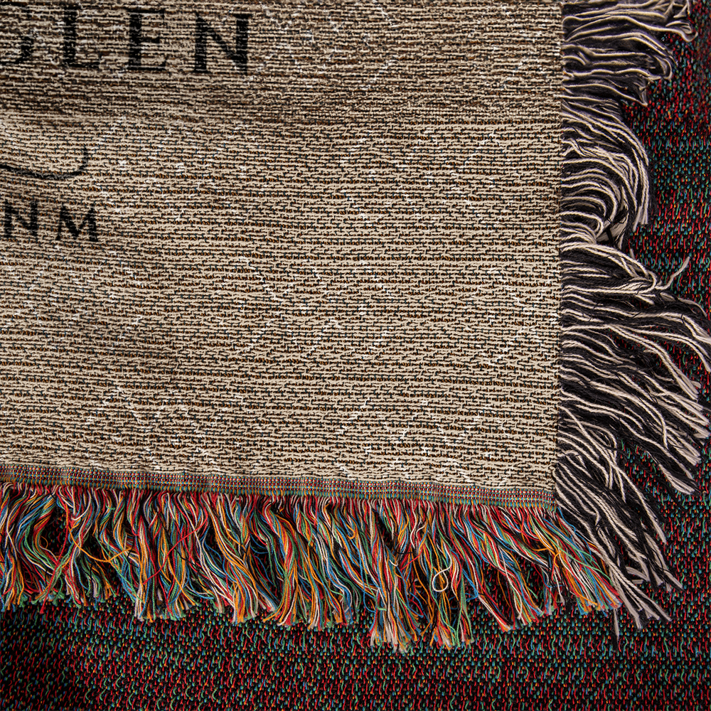 Personalized New Mexico State Woven Blanket – Custom Home Gift for Couples
