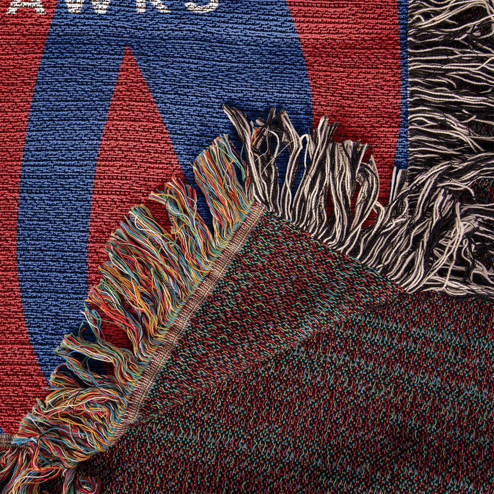 Personalized Badminton Woven Blanket Throw – Custom Badminton Player Gift