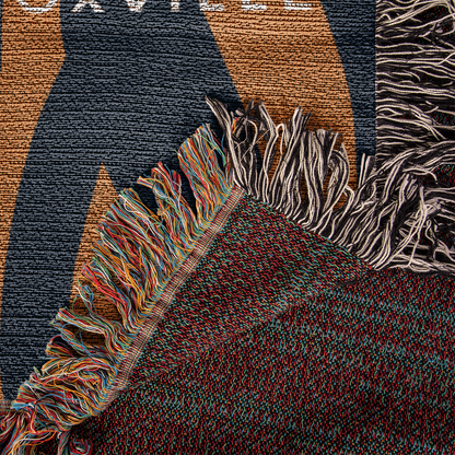 Personalized Climbing Woven Blanket Throw – Custom Rock Climber Gift