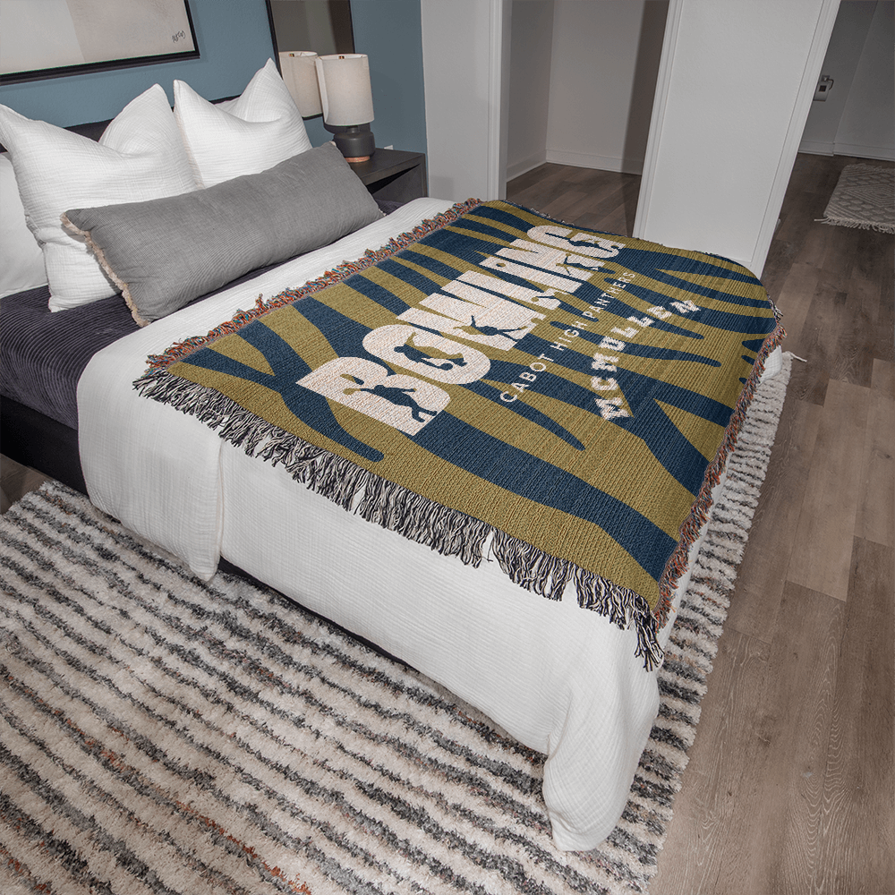 Personalized Bowling Woven Blanket Throw – Custom Bowler Gift