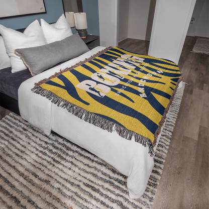 Personalized Boxing Woven Blanket Throw – Custom Boxer Gift