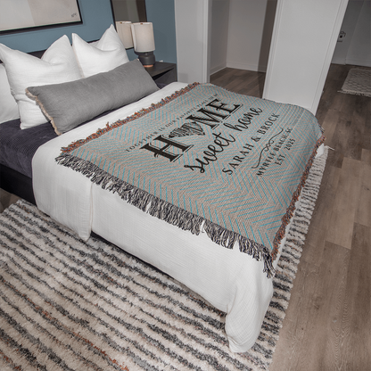 Personalized South Carolina State Woven Blanket – Custom Home Gift for Couples