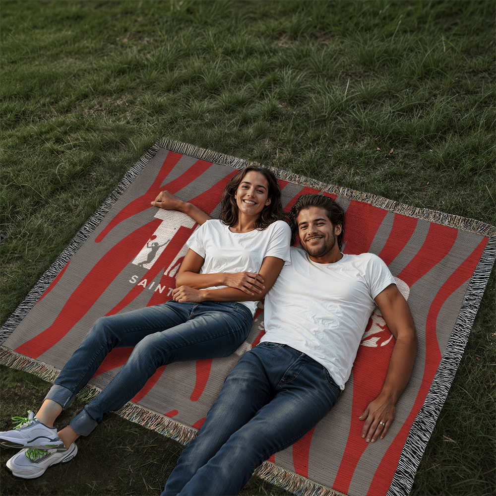 Personalized Tennis Woven Blanket Throw – Custom Athlete Gift