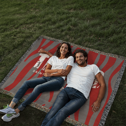 Personalized Tennis Woven Blanket Throw – Custom Athlete Gift
