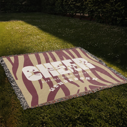 Personalized Cheer Team Woven Blanket Throw – Custom Cheerleader Gift