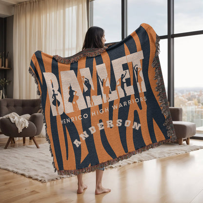 Personalized Ballet Woven Blanket Throw – Custom Dancer Gift