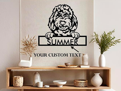 Personalized Dog Metal Wall Art - 30 Breeds Available