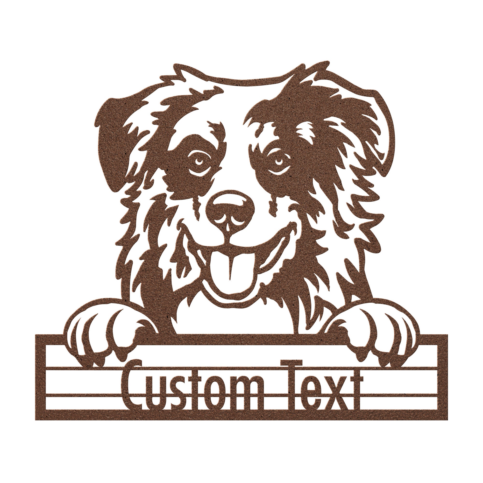 Australian Shepherd - Dog Customized Metal Wall Art Decor