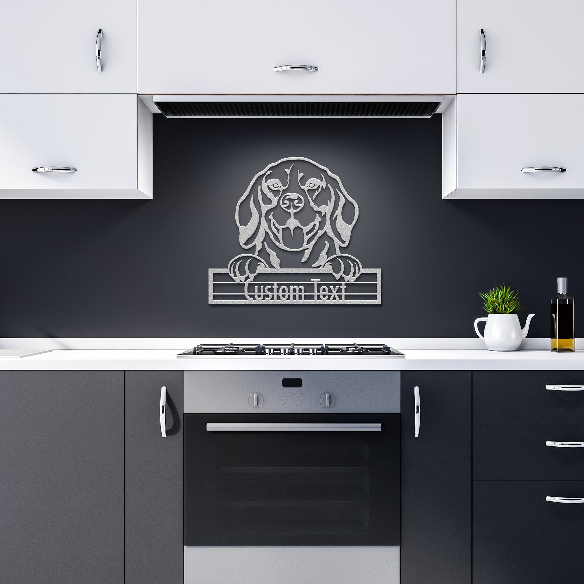 Beagle - Dog Customized Metal Wall Art Decor