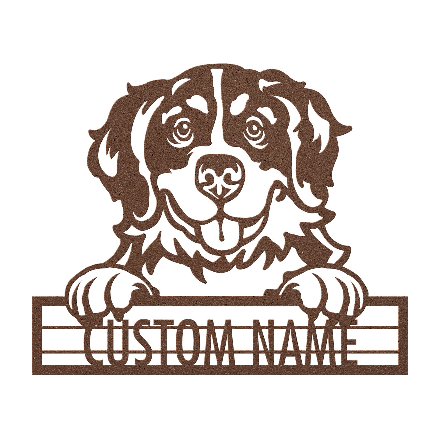 Bernese Mountain - Dog Personalized Metal Wall Art Decor