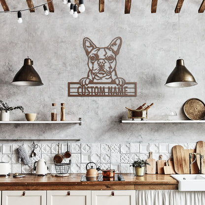 Boston Terrier - Dog Personalized Metal Wall Art Decor