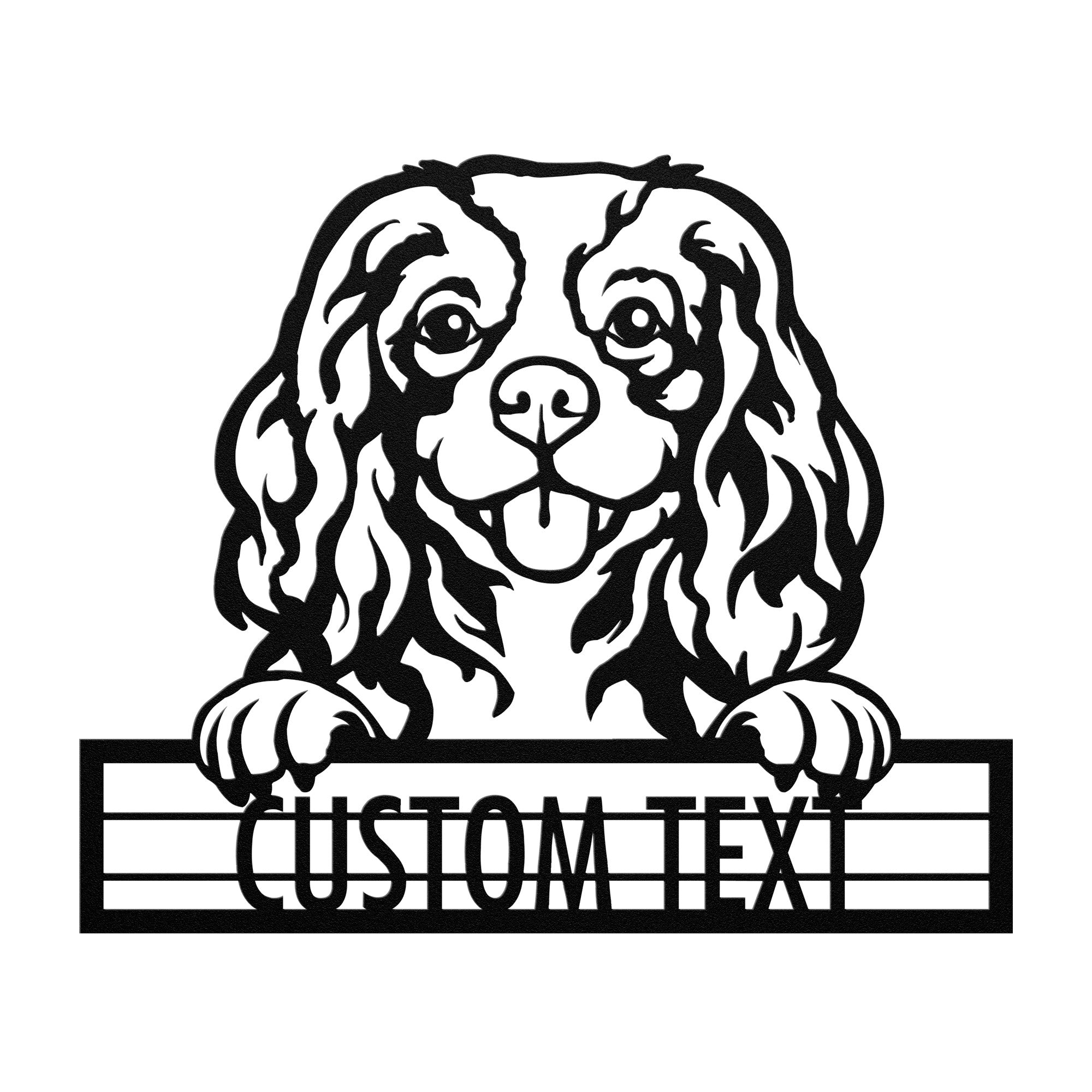 Cavalier King Charles Dog Metal Customized Wall Art, Metal Wall Art -Personalized Gift for Dog Lovers and Owners, Home Decor, Housewarming Gift