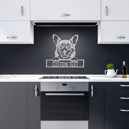 Corgi - Dog Personalized Metal Wall Art Decor