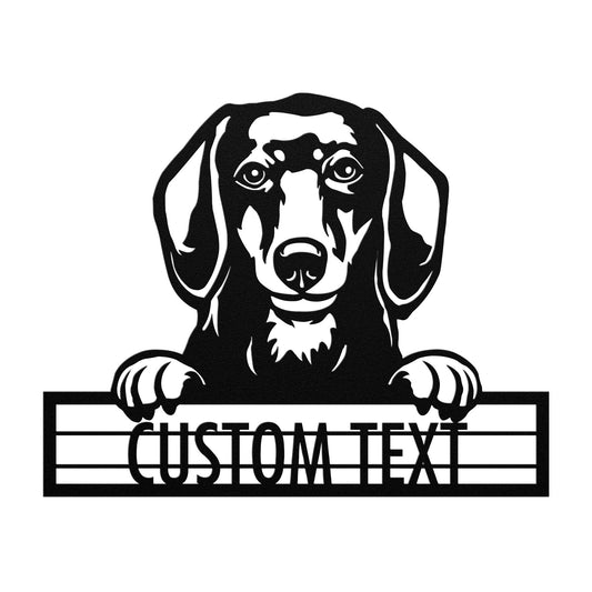 Dachshund - Dog Personalized Metal Wall Art Decor